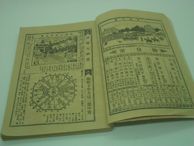  Showa era 10 year family calendar height island ... place total book@ part editing new . pavilion issue old book study of divination house . 9 horoscope Showa Retro antique 