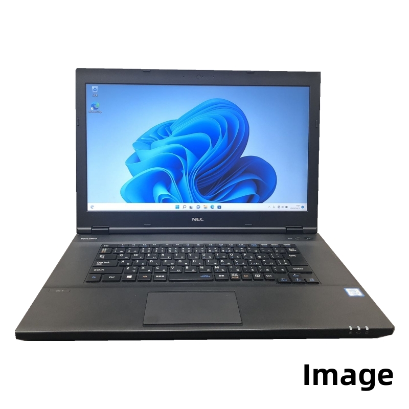 中古ノートパソコン Windows 11 NEC VersaPro タイプVAシリーズ Core i3 第六世代 6100U 2.3G/メモリ4GB/新品SSD 512GB/DVD-ROM/15型ワイド_画像1