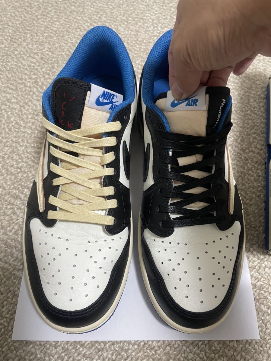 Travis Scott × Fragment × Nike Air Jordan 1 (トラヴィス・スコット × フラグメント × ナイキ エアジョーダン1 )25㎝ 一回着用品