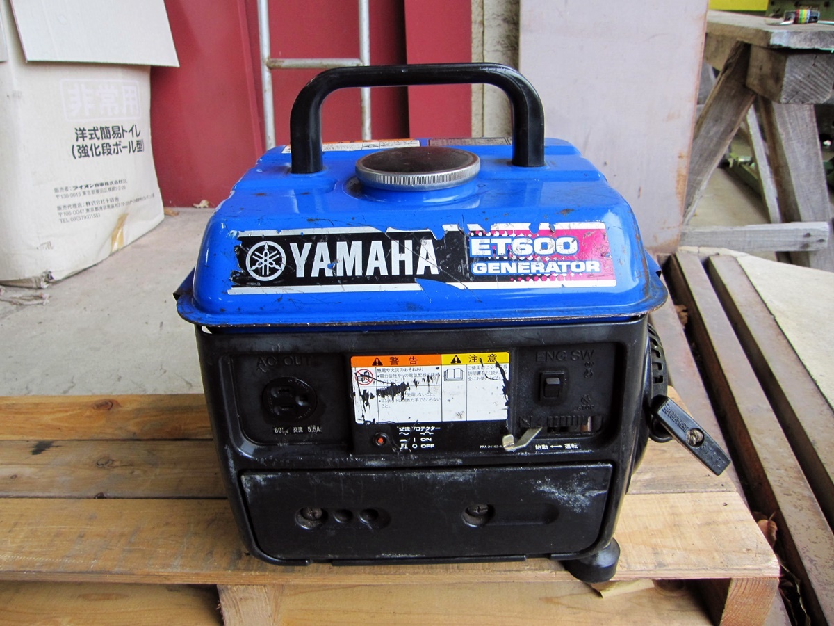 【ジャンク品】発電機 ヤマハ ET600 100V 5.5A 550W 60Hz _画像1