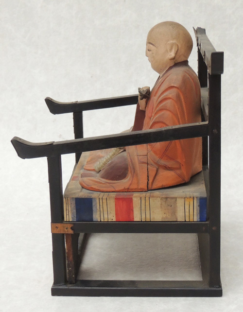 密教法具 真言宗 ○ 弘法大師 木彫彩色坐像 ○ 空海仏像 仏教 密教法具 真言宗 ○ 弘法大師 木彫彩色坐像 ○ 空海仏像 仏教