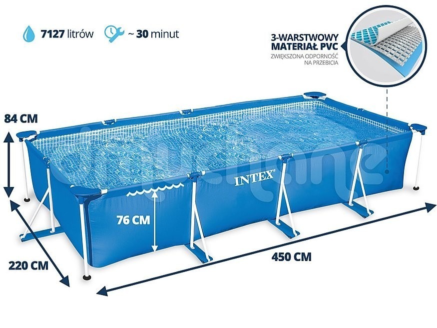 [ Mineya ] с чехлом очень большой бассейн!INTEX рама бассейн 4.5m×2.2m×84cm Inte ks[ включая доставку ]