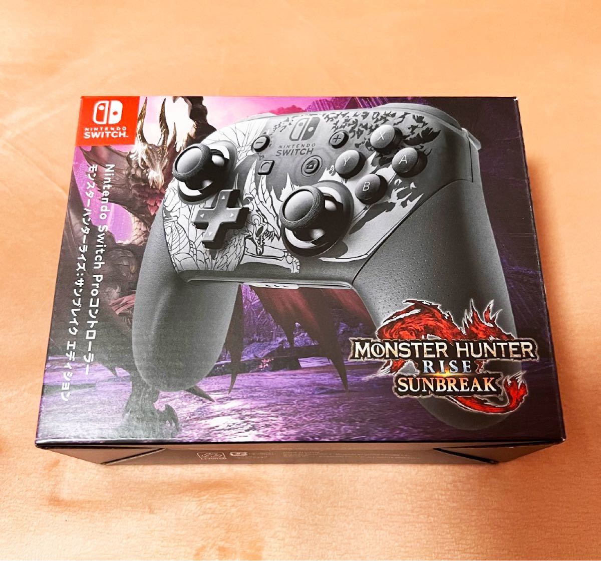 超人気 Switch 純正 PRO コントローラー モンハンライズエディション