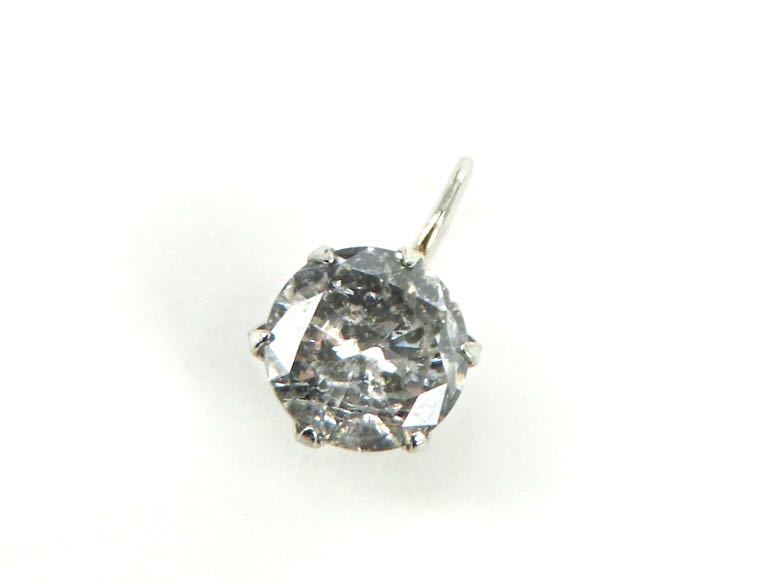 Pt900 天然ダイヤモンド 0.5ct ペンダントトップ プラチナ900 一粒