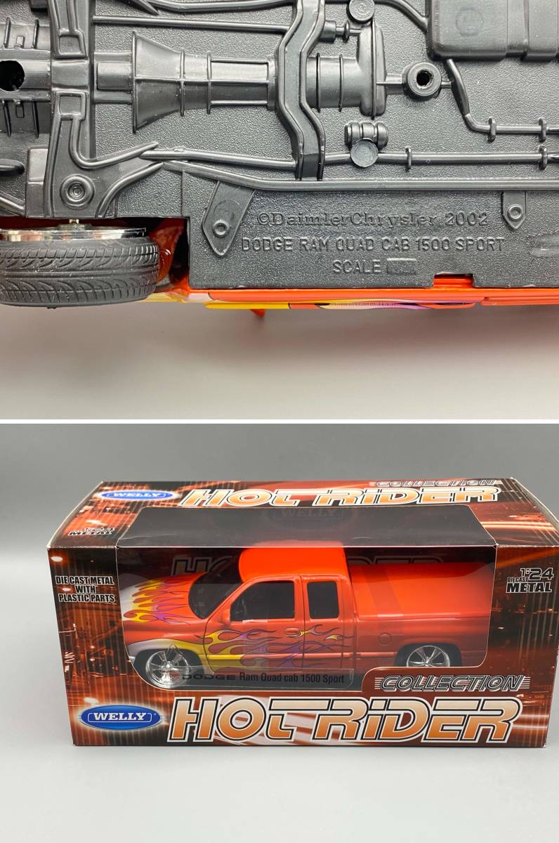  Welly Dodge Ram kwado cab sport 1/24 custom / WELLY DODGE RAM QUAD CAB 1500 SPORT Ame car truck minicar 