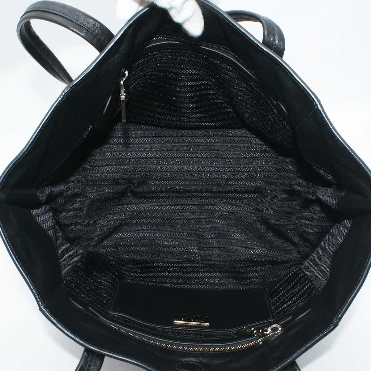 特価】 トートバッグ バイカラー レザー プラダ 美品 ☆Y1072 BR5109