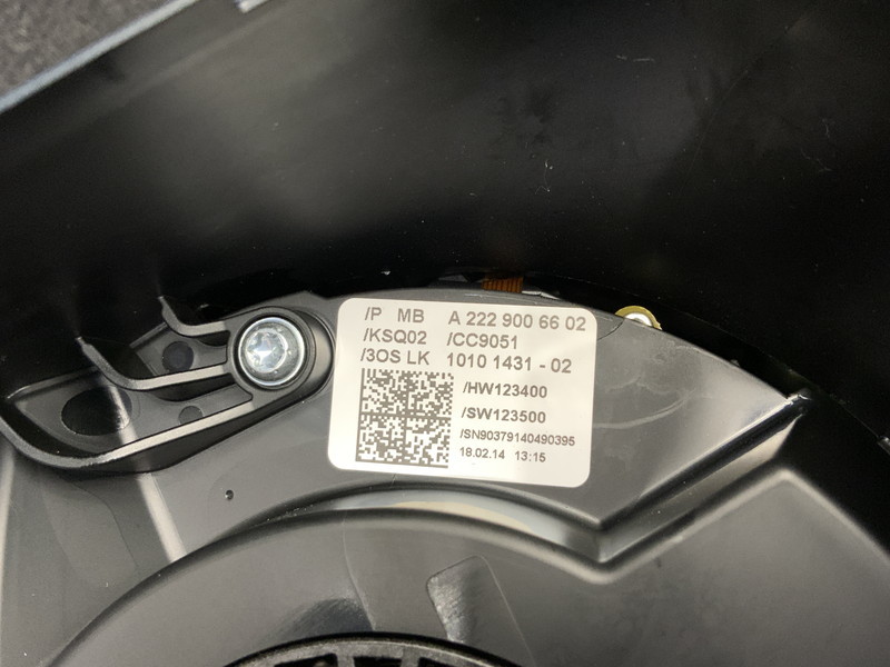 MB178 W222 S400h hybrid wiper / cruise / shift switch lever / spiral cable attaching * operation OK/ error less 0