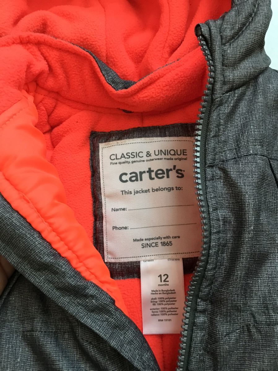 Carter’s カーターズ　ベビー用ジャケット　80cmアウター ジャンパー_画像3