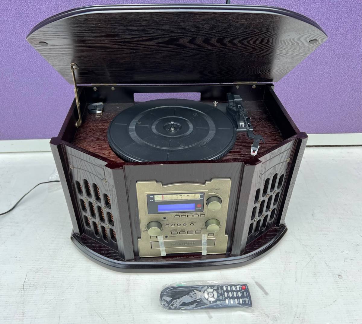 CDレコーダー付レコードプレーヤー現状品 メーカー不明 【 E1199-0010 】