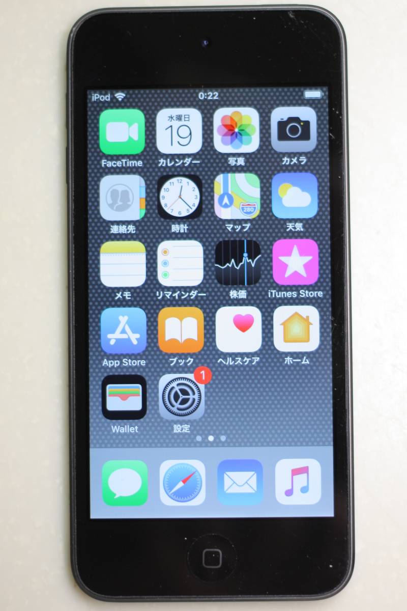 〈中古〉iPod touch 第6世代 スペースグレイ 128GB Yahoo!オークション - iPod touch 第6世代 128GB スペースグレイ