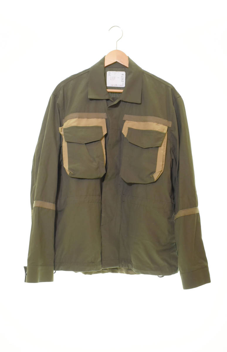 楽ギフ_包装】 COTTON シャツ sacai フルジップ サカイ ジャケット 22