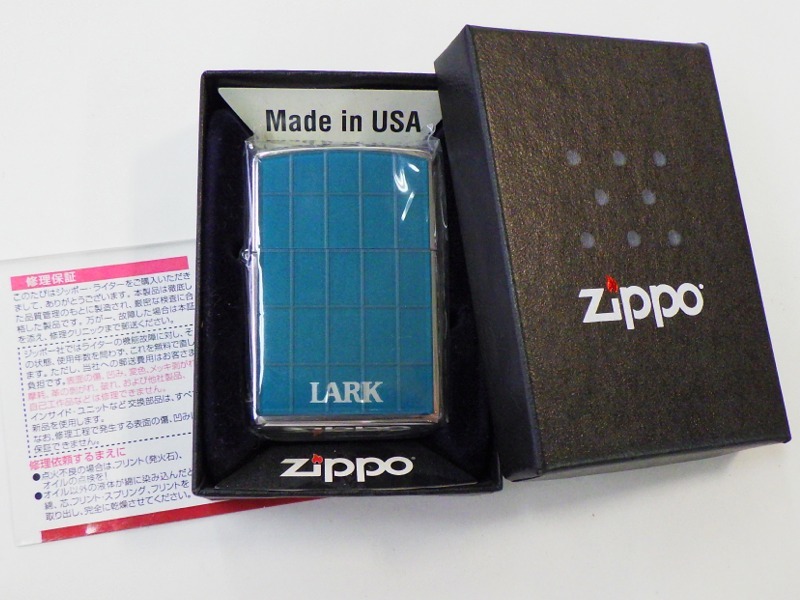 Zippo / ジッポ オイルライター Lark / ラーク プレート ブルー G 12 