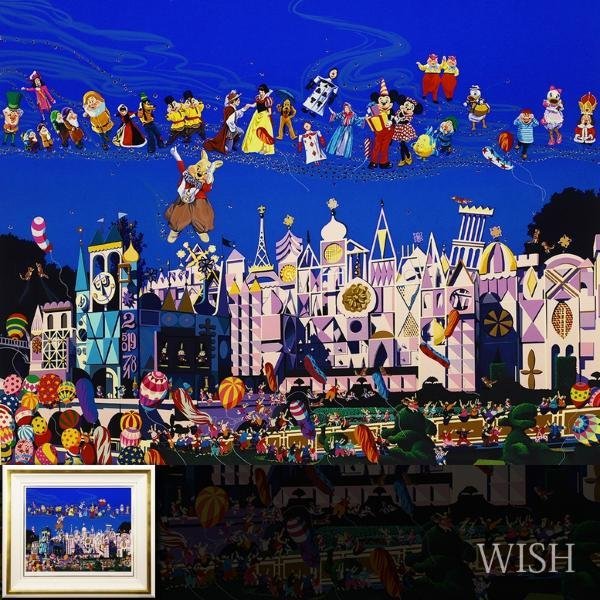 真作】【WISH】ヒロ・ヤマガタ 「雨煙るパリ」 大作 シルク 真作】【WISH】ヒロ・ヤマガタ 「雨煙るパリ」 大作 シルク