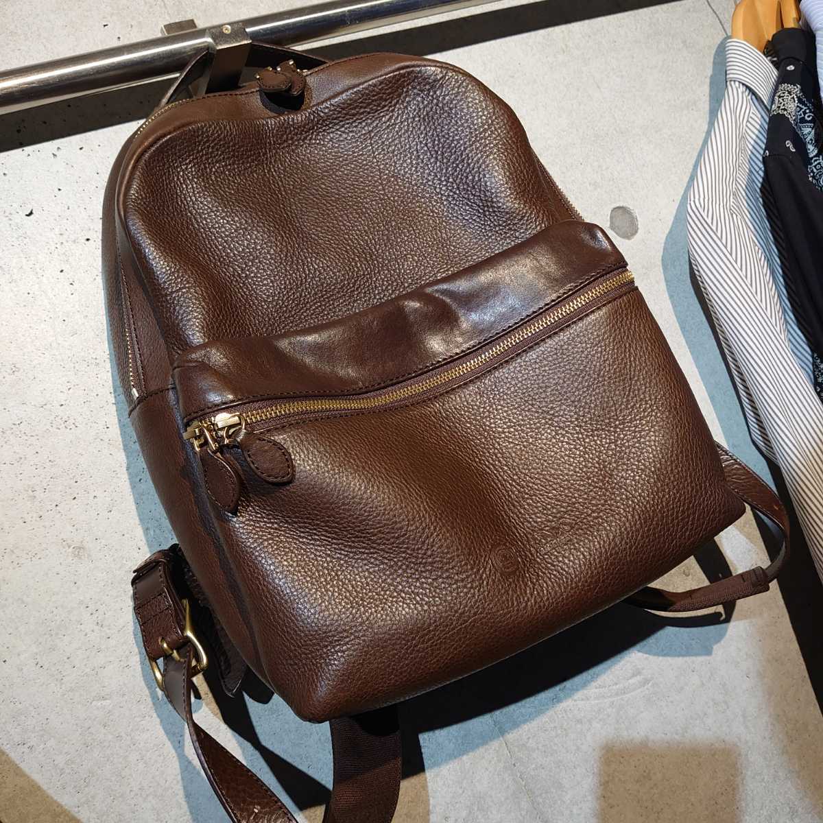 驚きの値段で】 GANZO 7QS-H レザーリュック ブラウン バックパック