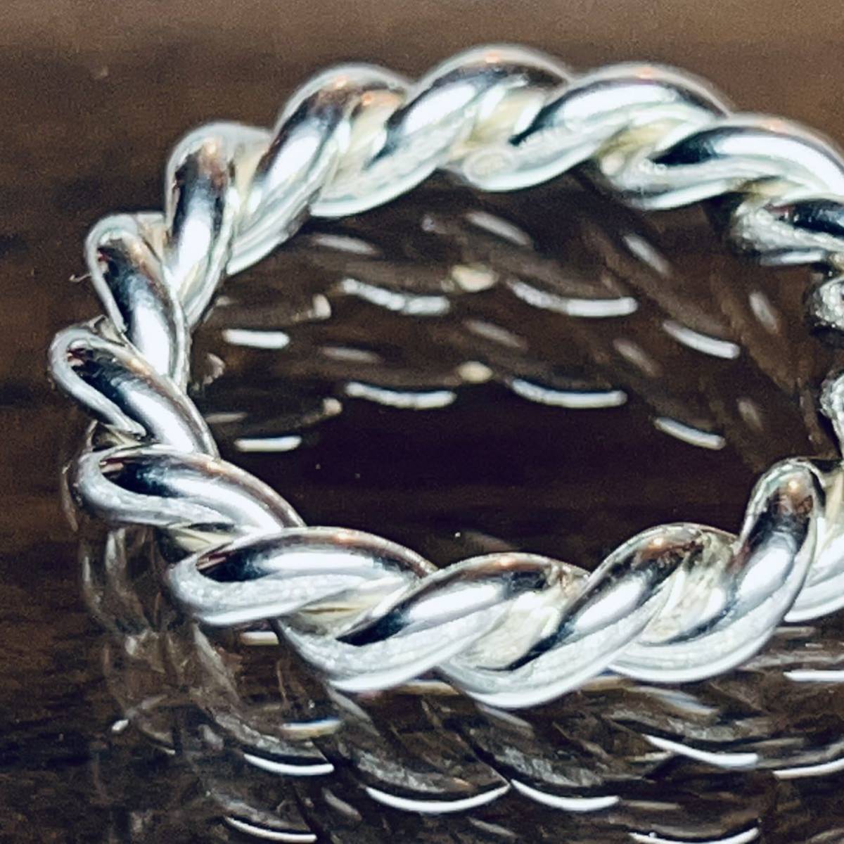 OLD TIFFANY オールド ティファニー ツイスト リング 14号 シルバー925