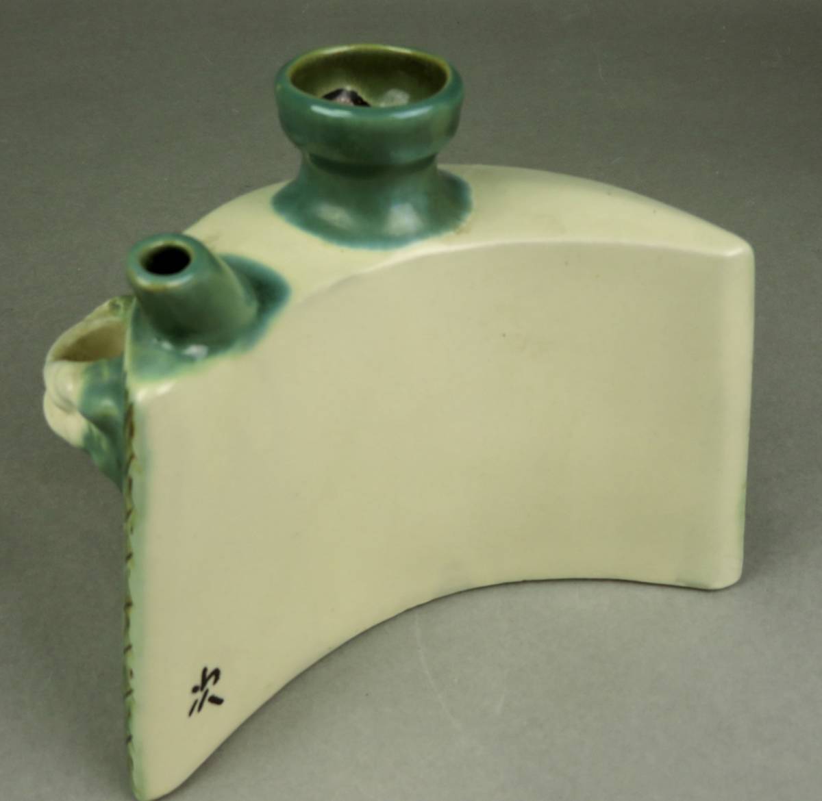 時代細密細工 壷屋焼 酒器 沖縄 琉球 古美術品 在銘 骨董品 作家 高さ