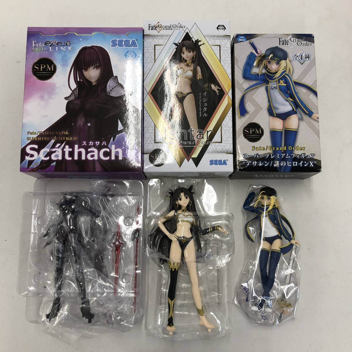 まとめ売り Fateシリーズ FGO など プライズフィギュア 9点セット 開封品 SPM/SSS/ちょこのせ/一番くじ 他 キズ汚れ/箱傷みあり