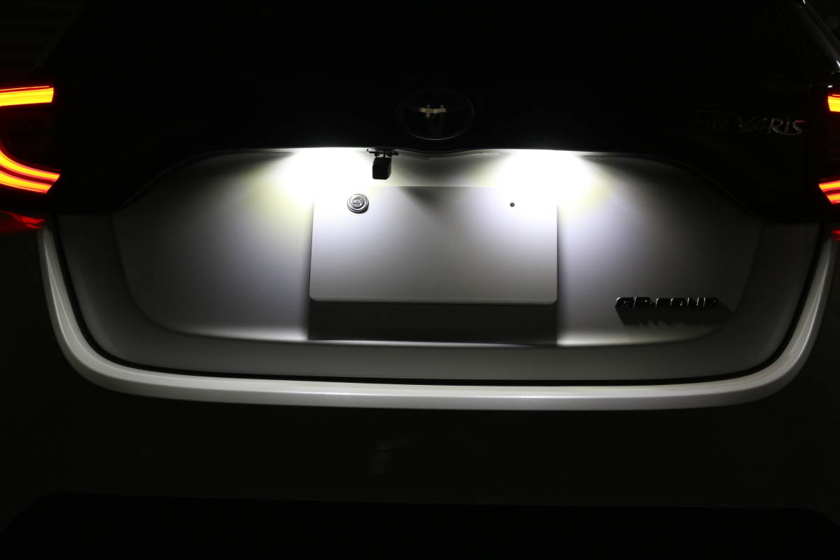 GRヤリス 専用設計 LEDライセンスランプ 36連 SMD ナンバー灯 バルブ ライト 電球 T10 GR YARIS RZ RS RC GXPA16 MXPA12_画像2