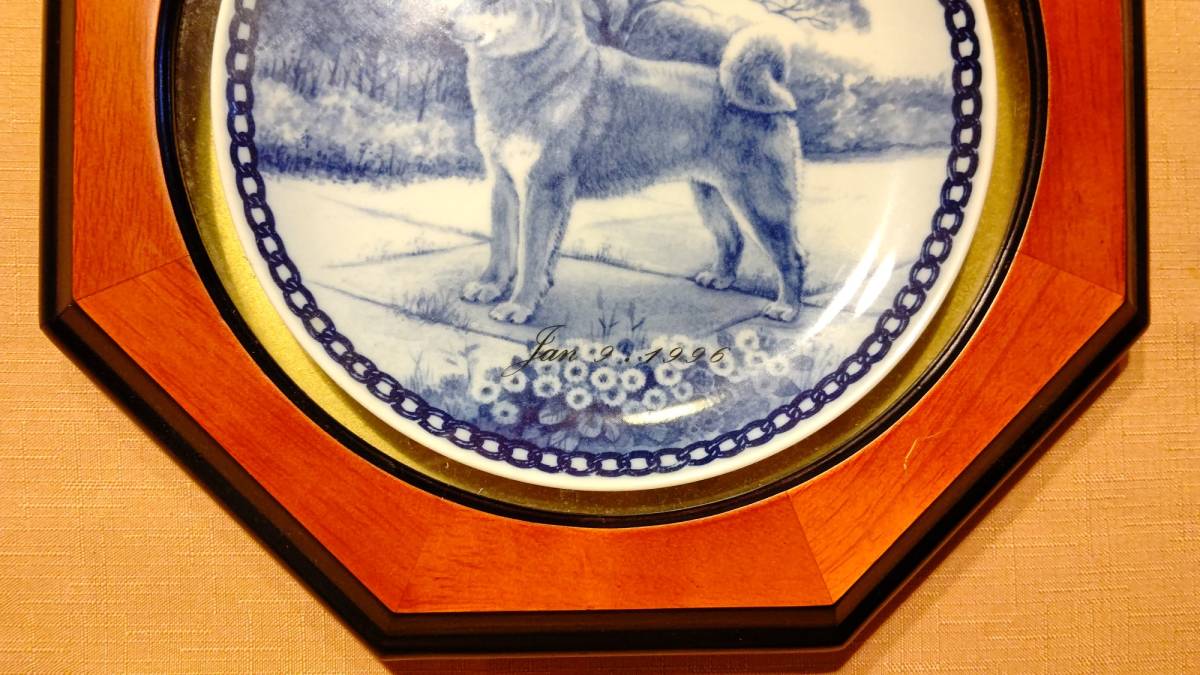 デンマーク製 ドッグプレート 柴犬 19 5cm 横浜元町 Takarada 宝田 輸入木製額装 28 5 28 5 レア デンマーク製 ドッグプレート 柴犬 19 5cm 横浜元町 Takarada 宝田 輸入木製額装 28 5 28 5 レア