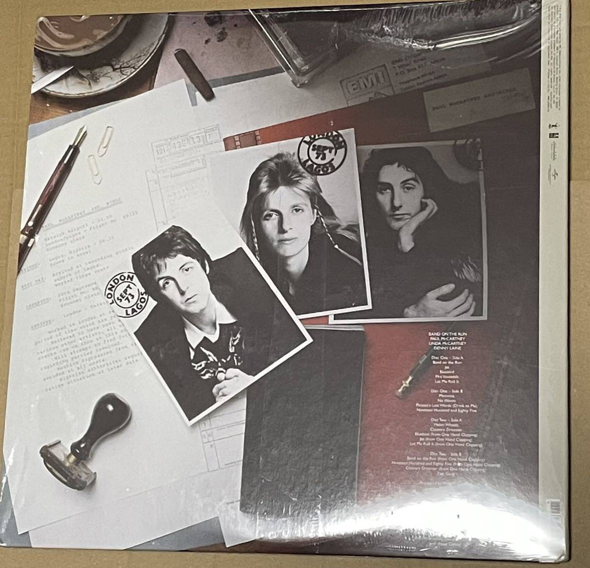 未開封 送料込 Paul McCartney & Wings - Band On The Run レコード2枚組 / ポール・マッカートニー / 888072325661_画像2