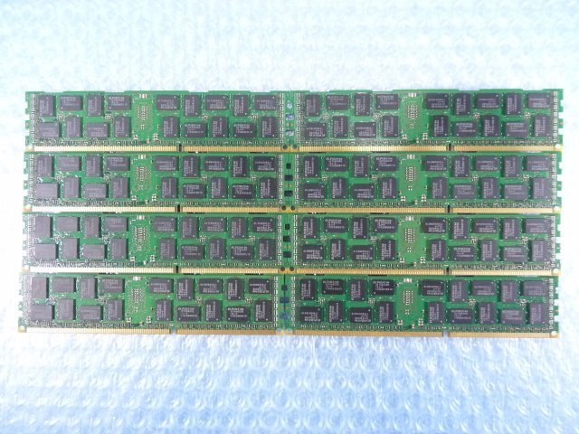 1MNQ // 8GB 8枚セット 計64GB DDR3-1333 PC3L-10600R Registered RDIMM 2Rx4 EBJ81RF4ECFA-DJ-F 49Y1415 47J0136 /// IBM x3755 M3 取外の画像10
