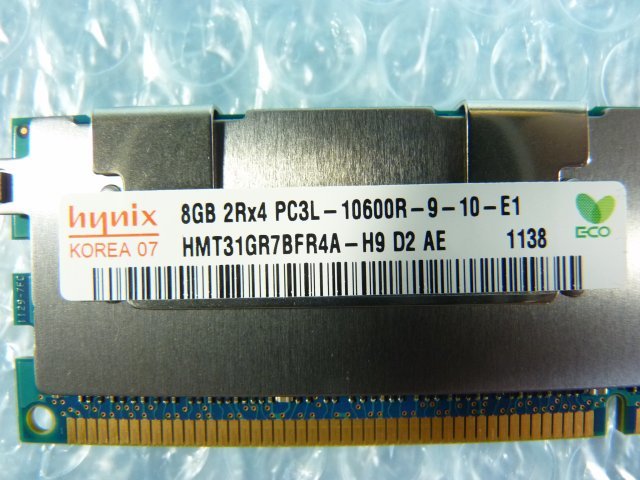 1MOP // 8GB DDR3-1333 PC3L-10600R Registered RDIMM 2Rx4 HMT31GR7BFR4A-H9 49Y1415 47J0136 // IBM System x3755 M3 取外_画像2