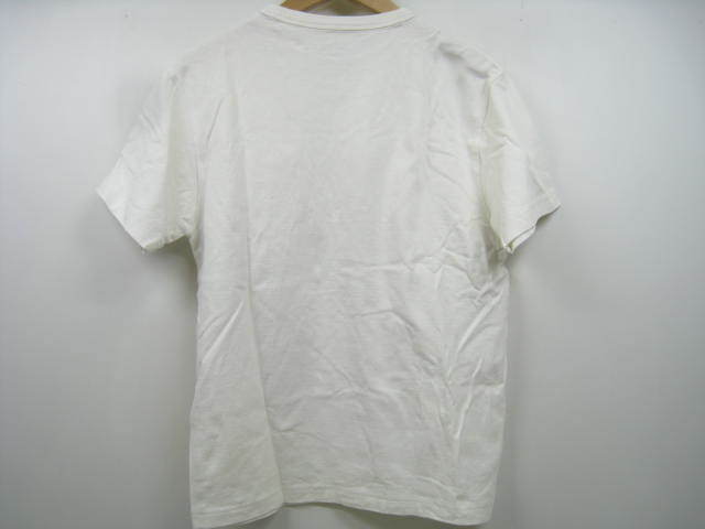 無印良品 Tシャツ 半袖 無地 丸首 胸ポケット 白 ホワイト サイズS_画像3