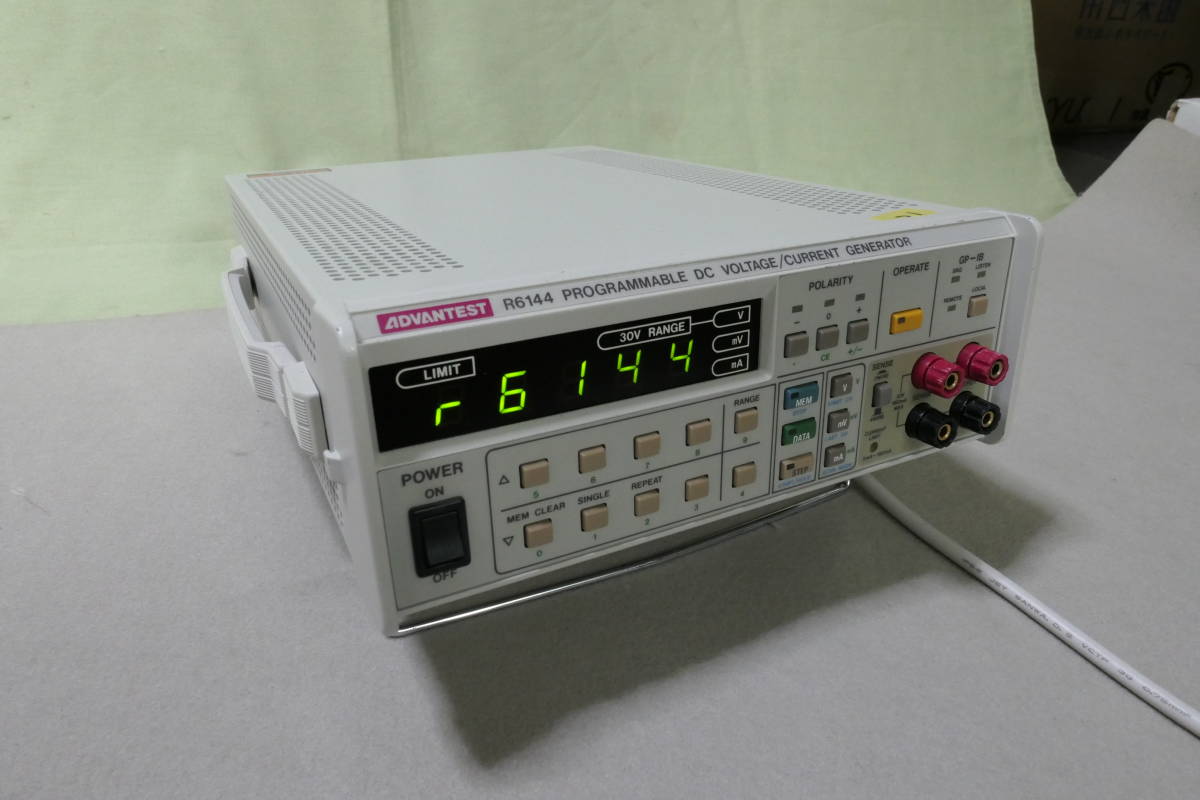 アドバンテスト R6144 直流電圧電流発生器 ADVANTEST 動作確認済 ① アドバンテスト R6144 直流電圧電流発生器 ADVANTEST 動作確認済 ①