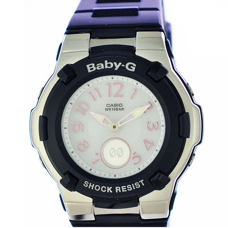 カシオ レディース腕時計 BABY-G BGA-1100-2BJF CASIO 文字盤白　タフソーラー　SS×樹脂