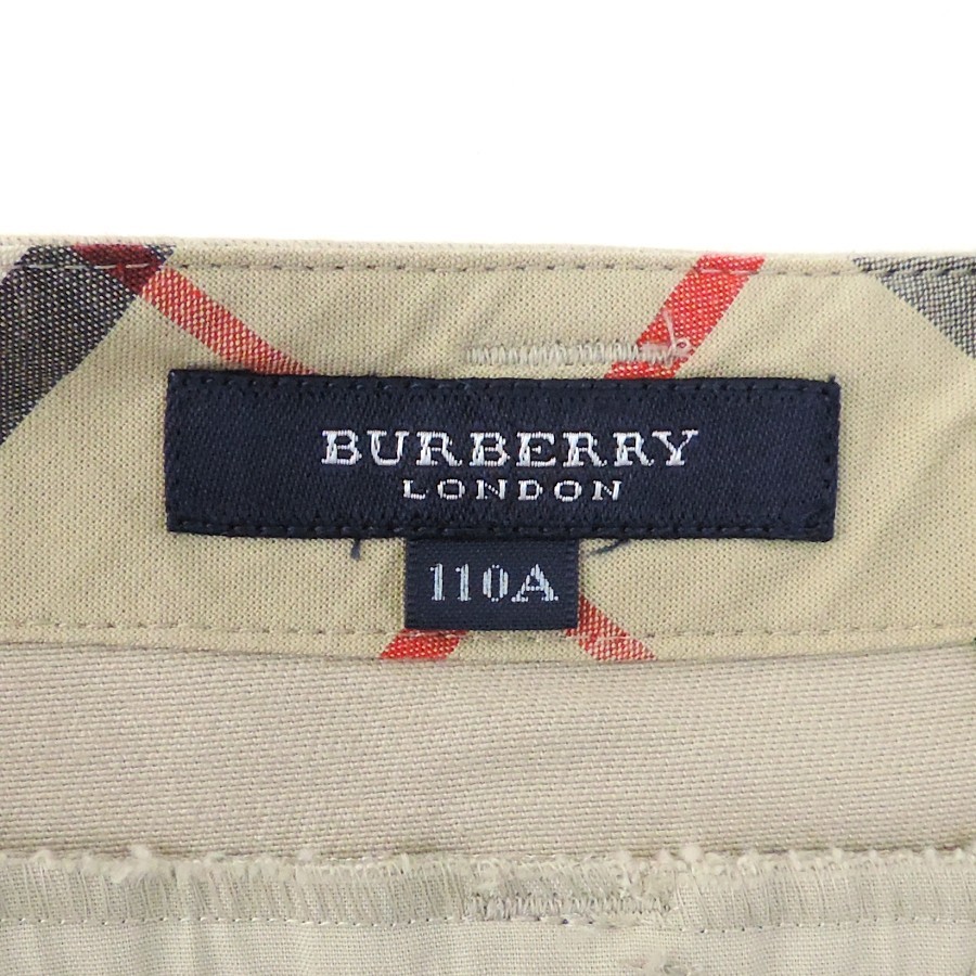 バーバリーロンドン ハーフパンツ キッズ 子供服 110A ベージュ 三陽商会 BURBERRY LONDON_画像4