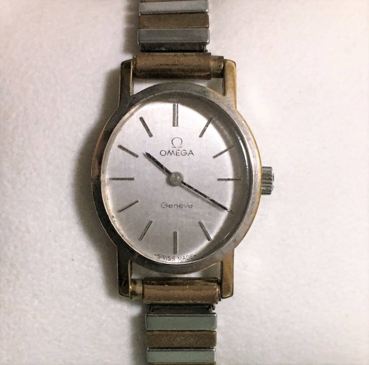 ☆稼動品☆OMEGA オメガ Ω/Geneve ジュネーブ☆ビンテージ☆シルバー