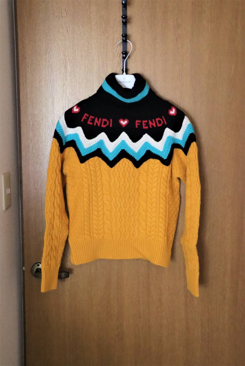 【FENDI】希少モデル ニット＆セーター サイズ42 国内正規品 カシミア＆ウール レディース フェンディ_画像1