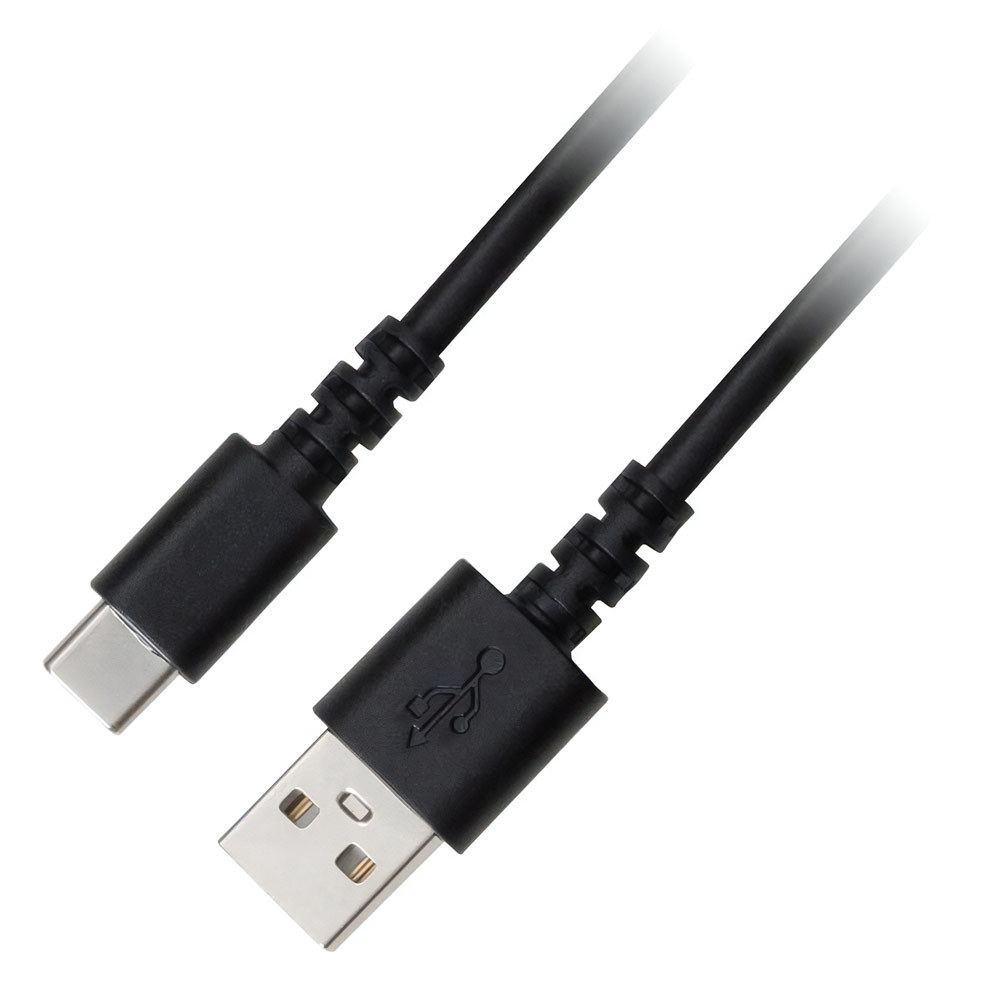 USBケーブル 充電/データ転送 TypeA-C 高速充電15W 0.5m/0.5メートル ブラック グリーンハウス GH-UCACA05-BK/0854/送料無料メール便_画像1