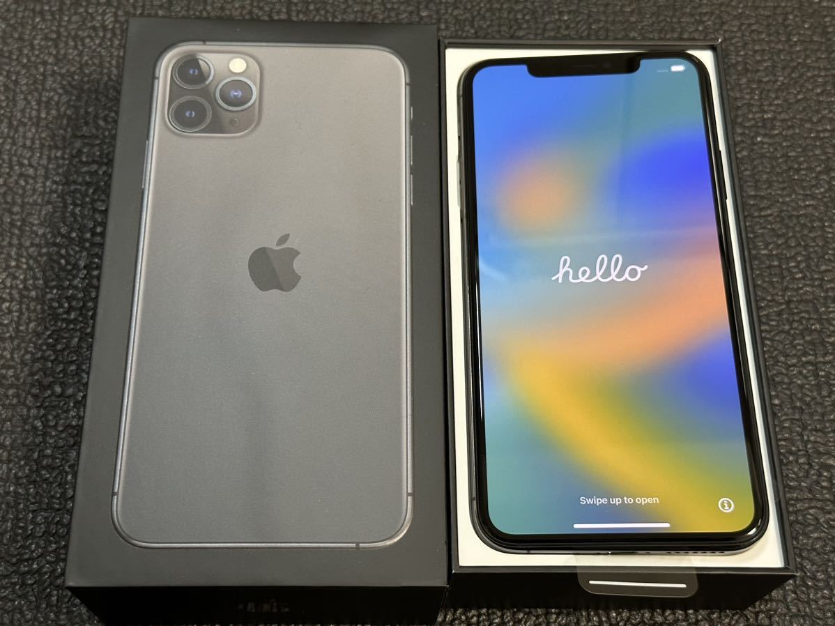 iPhone11 pro max 256gb simフリー スペースグレー