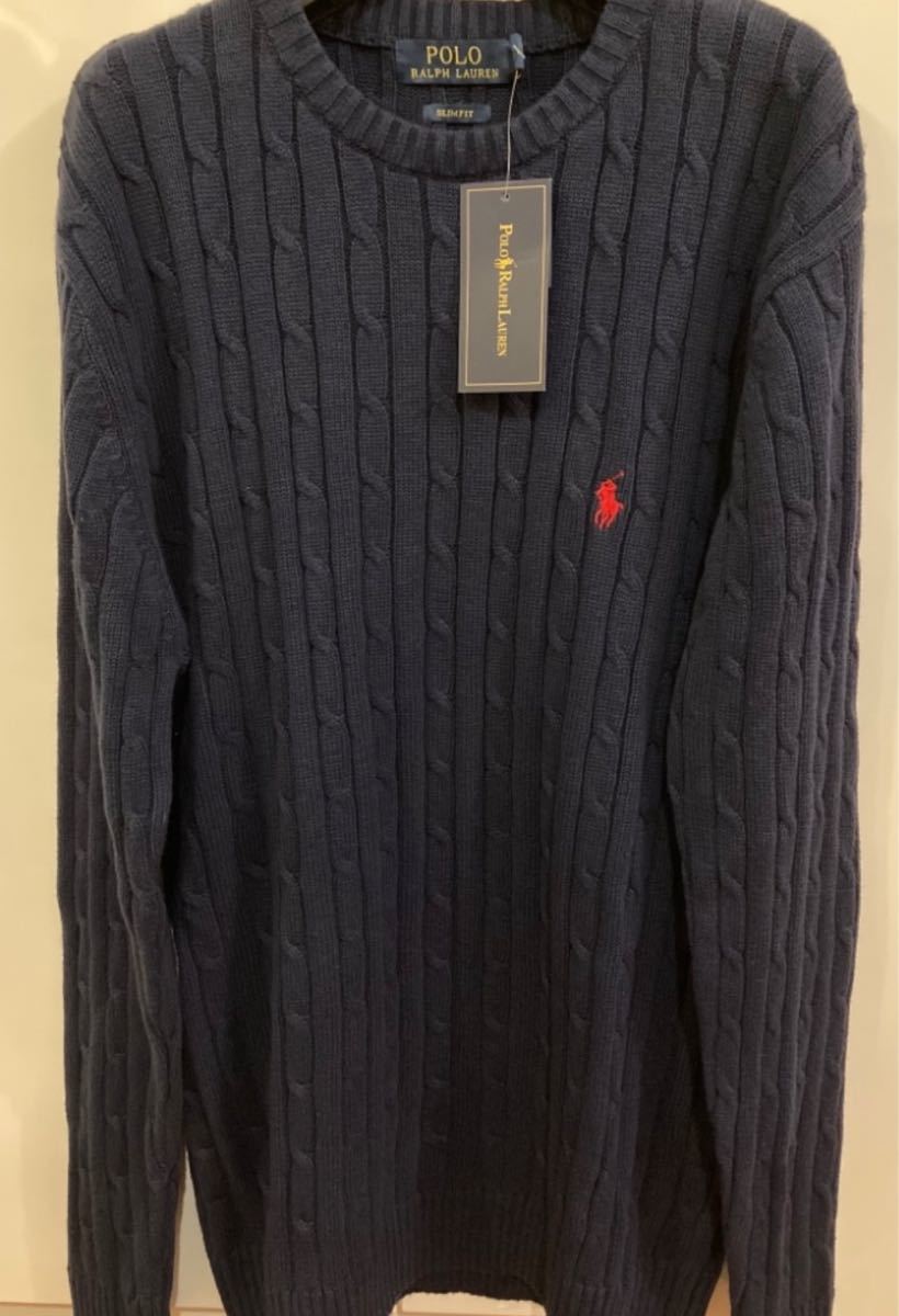 POLO RALPH LAUREN ケーブルニット XXLPOLO RALPH XXL LAUREN ケーブル ...