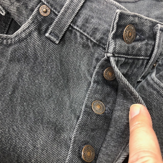 USA古着 90s USA製 Levis 501 ブラックデニムパンツ 31 オールド