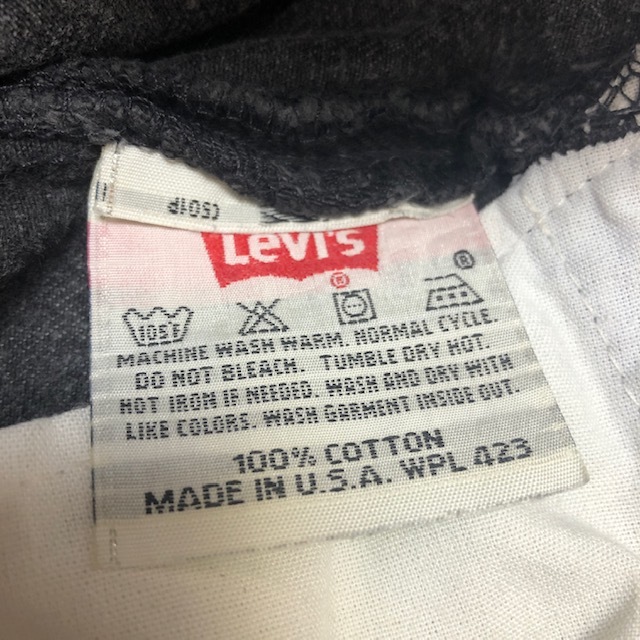 USA古着 90s USA製 Levis 501 ブラックデニムパンツ 31 オールド