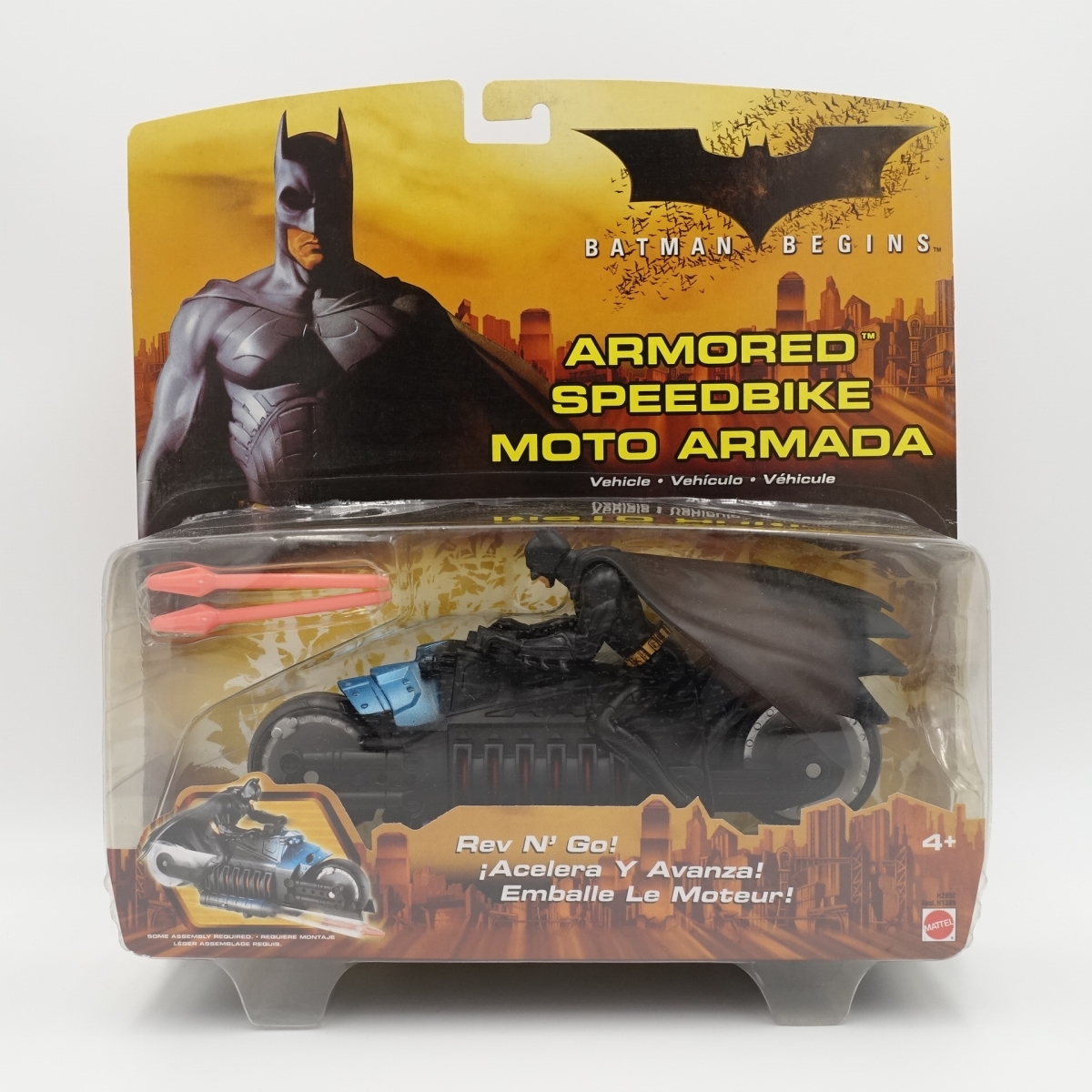 未開封!Batman Begins バットマン ビギンズ/armored speedbike moto armada アーマードスピードバイク/H2852/BATMOBILE/Mattel マテル/7193_画像1