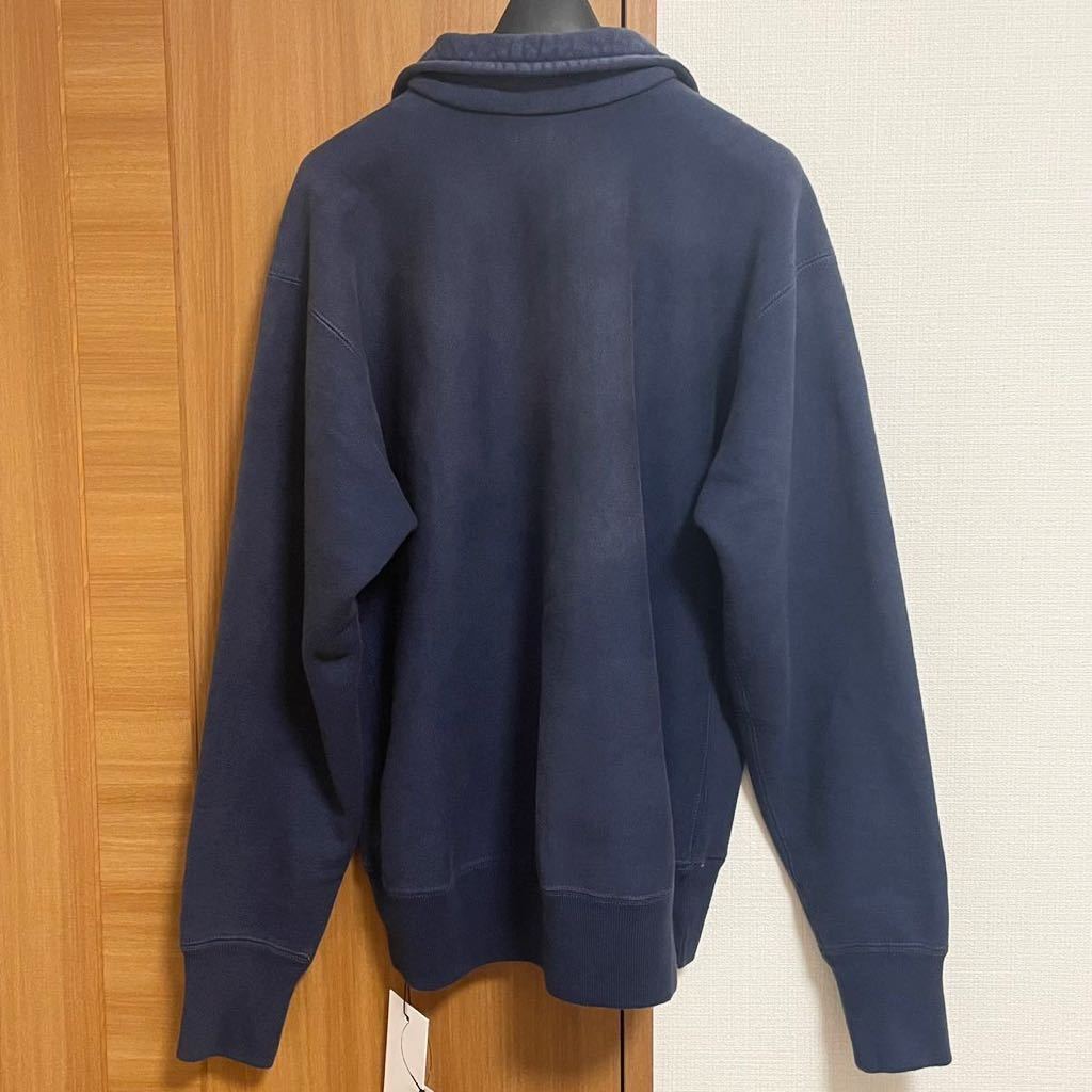 A.PRESSE 22AW Vintage Half Zip Sweatshirt 3 L NAVY 新作 22AAP-05 