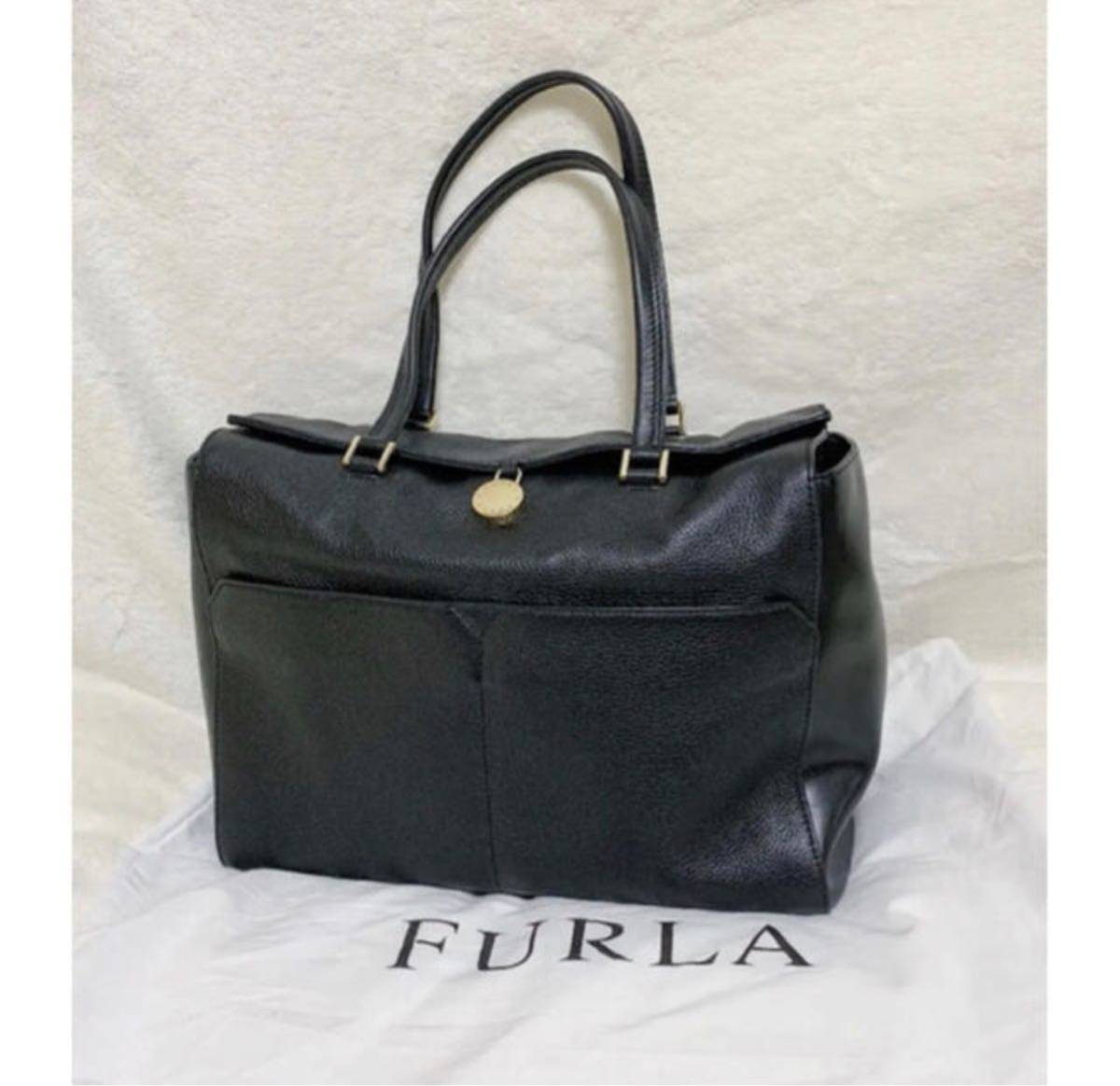 安い 美品 FURLA フルラ 上質レザー トートバッグ F6345 トートバッグ