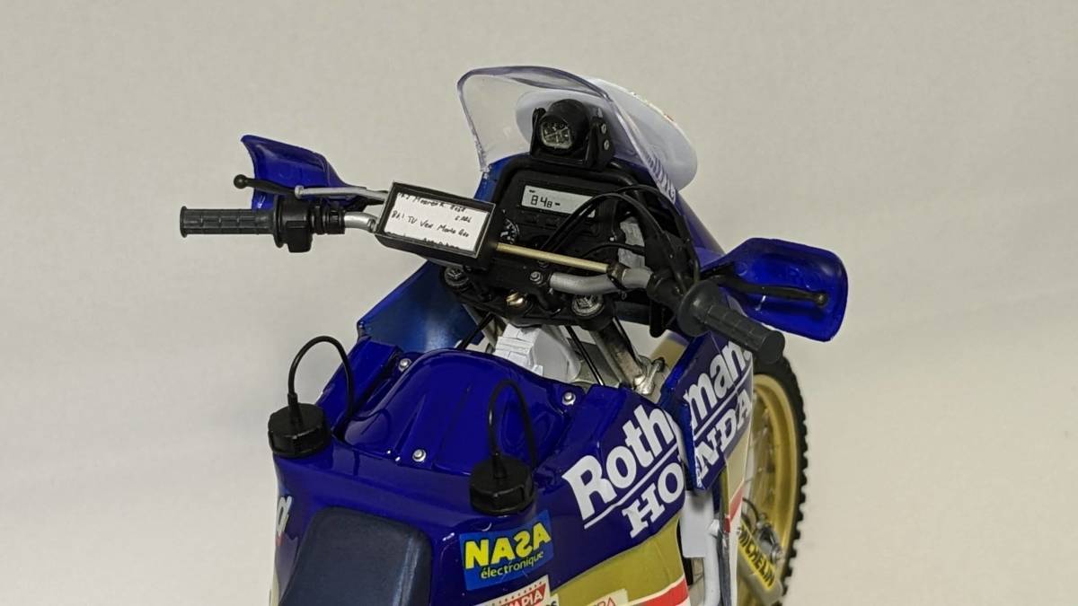 Yahoo!オークション - 完成品 タミヤ 1/12 HONDA NXR750 '86 パリダカ