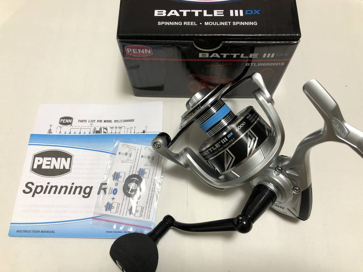 WEB限定】 Battl PENN Ⅲ スピニングリール DX) 6000 バトル3 ペン DX