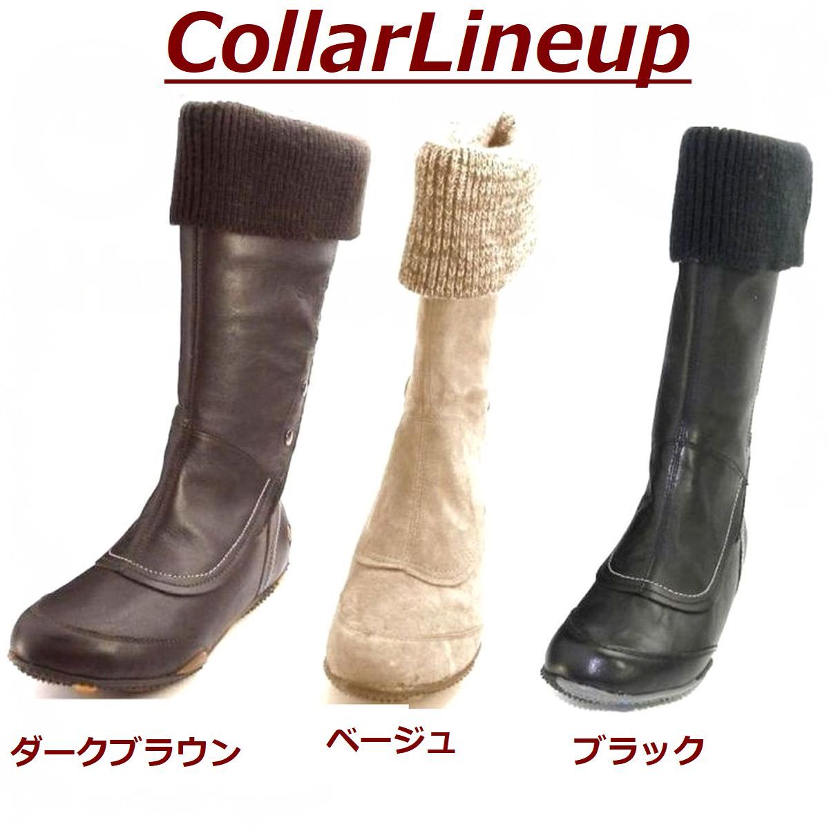 22.5cm 茶 レディース本革ロングブーツ 2Wayジョッキーブーツ フラットソール 本州送料無料 ハッシュパピー Hush Puppies_画像7