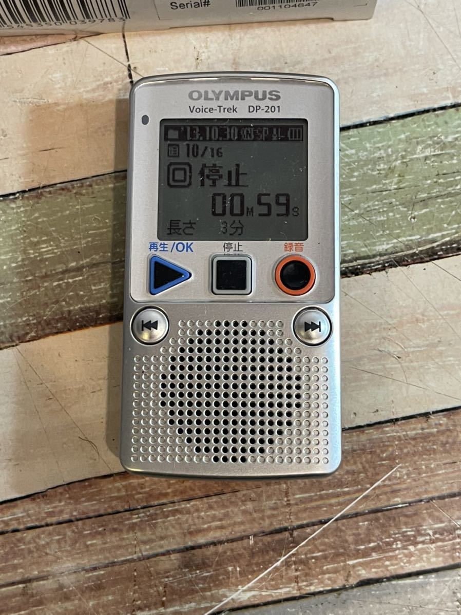 ヤフオク! - ICレコーダー OLYMPUS DP-201 Voice-Trek 動作品...