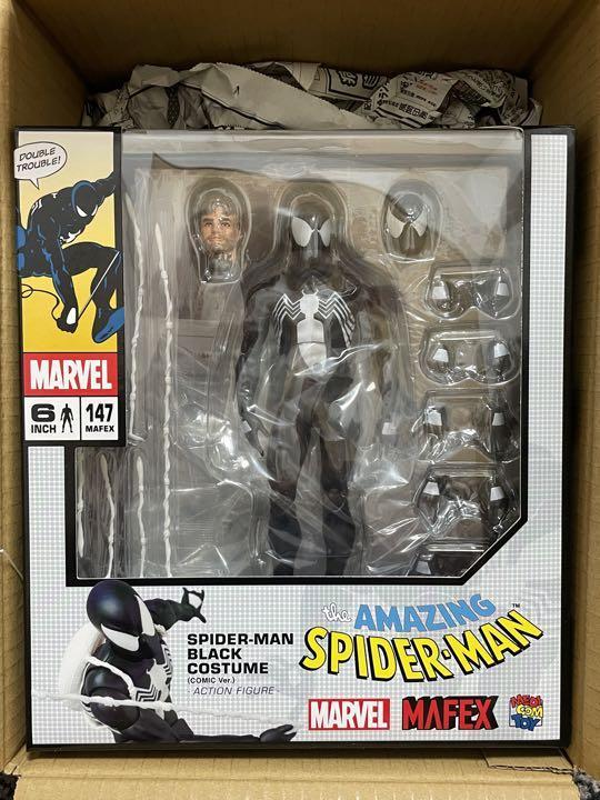 PayPayフリマ｜マフェックス No 147 スパイダーマン ブラック コスチューム MAFEX SPIDER-MAN BLACK COSTUME