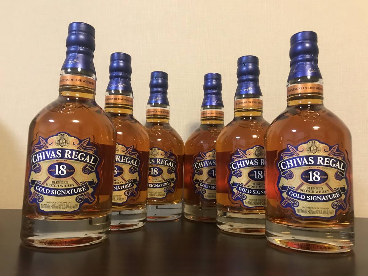 シーバスリーガル18年 ゴールドシグネチャー 40% 700ml 6本セット