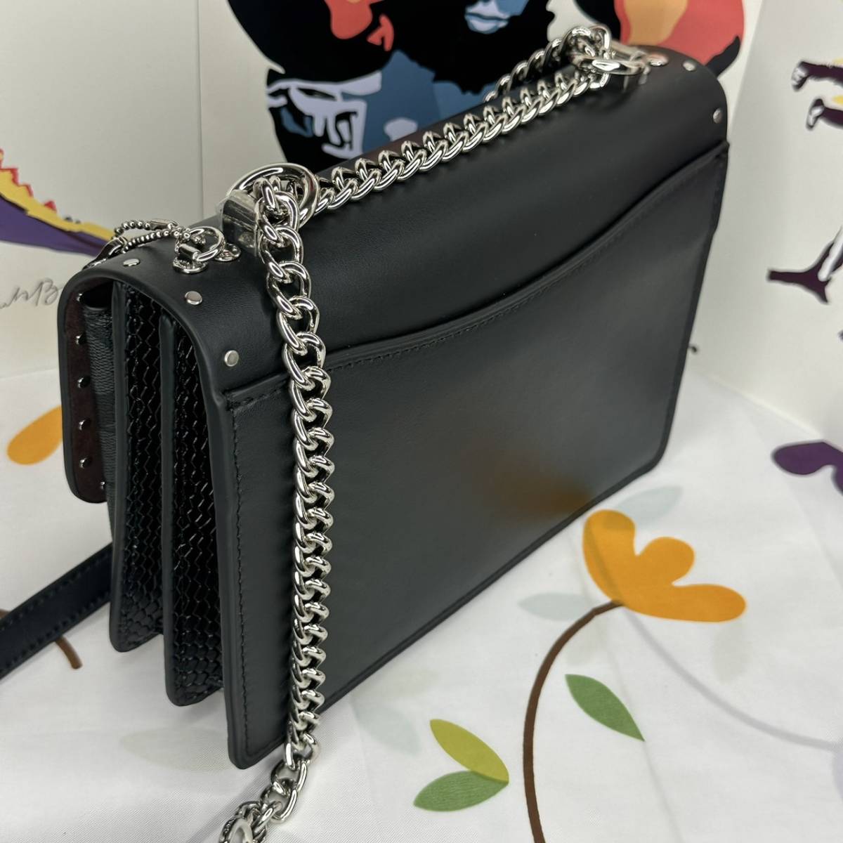 COACHコーチシグネチャースネークエンボスクレアクロスボディ COACHコーチシグネチャースネークエンボスクレアクロスボディ