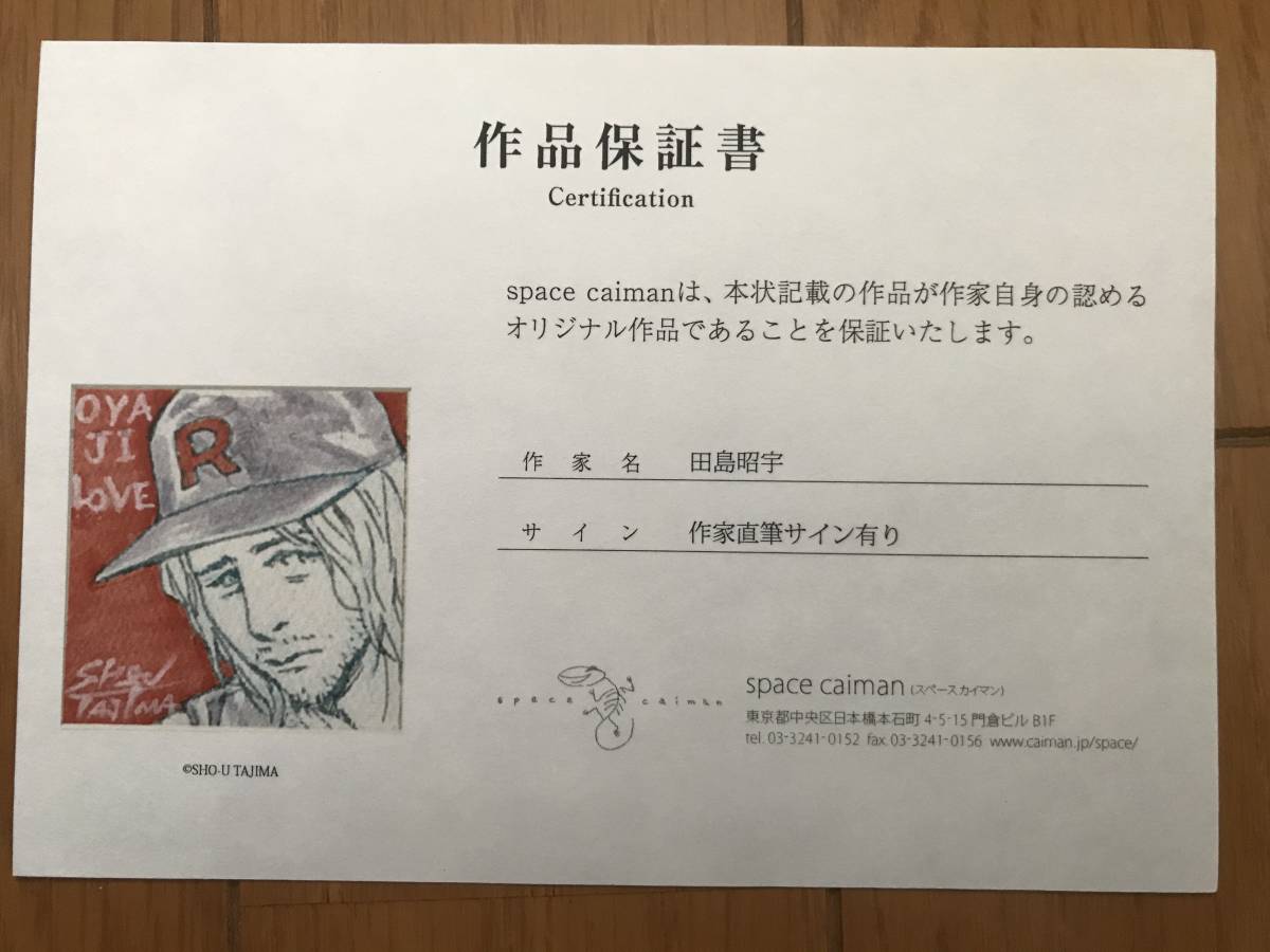 田島昭宇 ミニ サイン色紙原画 カラー 作品保証書付 レア の商品 田島昭宇 ミニ サイン色紙原画 カラー 作品保証書付 レア の商品