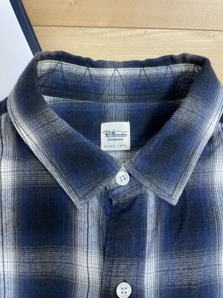 美品 Ron Herman ロンハーマン オンブレ チェックシャツ サイズ S 商品