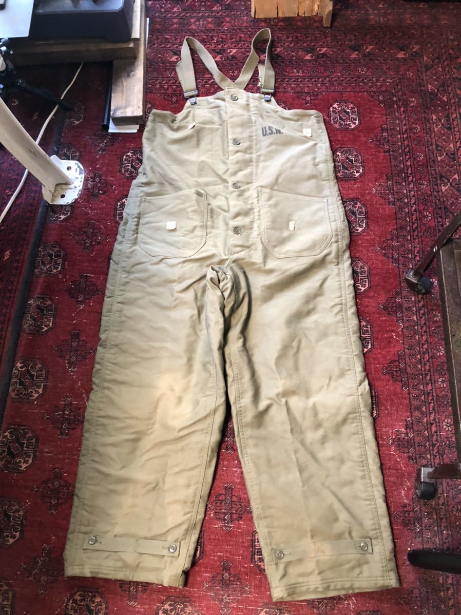 【デッドストック】1940’s u.s.navy “size small“ deck pants 実物 大戦 usnavy ヴィンテージ 30s 40s 50s 60s n1 デッキジャケット